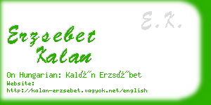 erzsebet kalan business card